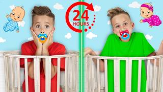 Vlad and Niki 24 Hours Baby Challenge and Other Fun Challenges for Kids