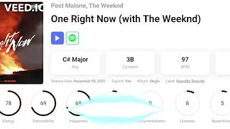 The Weeknd ft Post Malone - One Right Now (Instrumental) The Weeknd ft Post Malone - One Right Now (Instrumental)