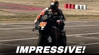 WOW!!! Maverick Viñales rides the new KTM 990 RC R #motogp #motogpnews #beritamotogp