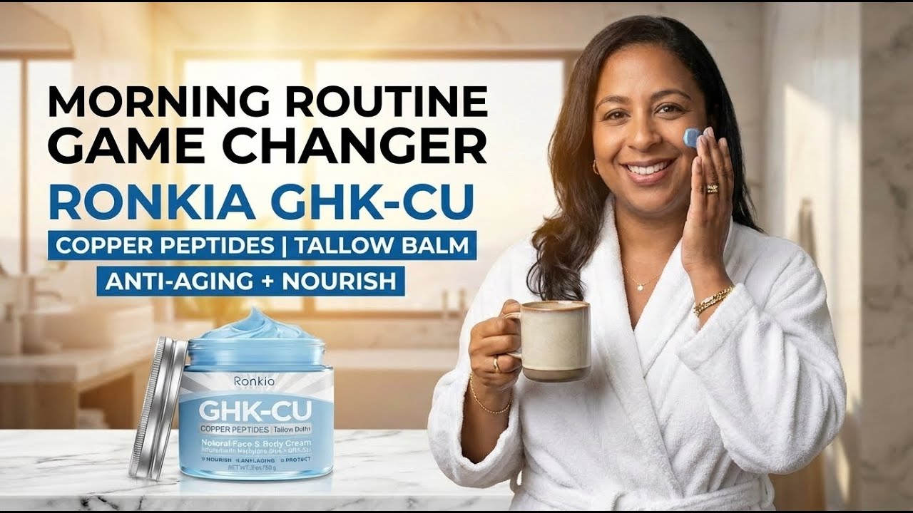 Hydration my face needs in the Morning RONKIE GHK-Cu Peptide Cream for Face: Blue Beef Tallow Moistu - YouTube Hydration my face needs in the Morning RONKIE GHK-Cu Peptide Cream for Face: Blue Beef Tallow Moistu - YouTube