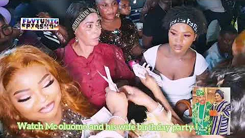 Watch Mc oluomo Children raining  Money on their mum birthday party of Alhaja Modinat Akinsanya