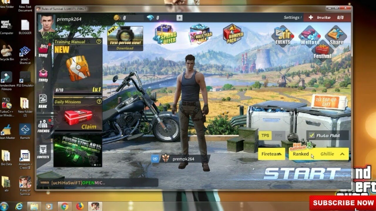 play rules of survival on mac