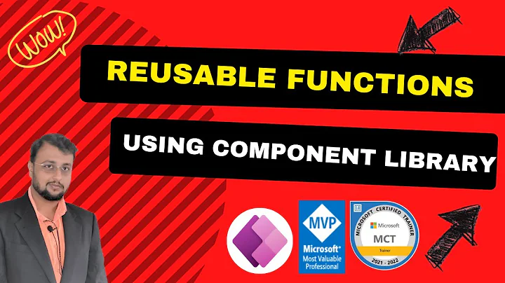 Create Reusable Custom Functions using Power Apps Components