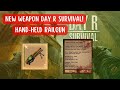 New weapon day r survival handheld railgun