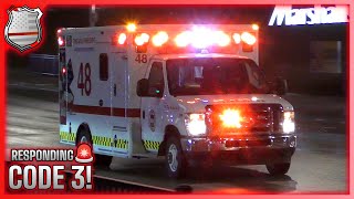 🚑Chicago Fire Department Ambulance 48 Responding Code 3!