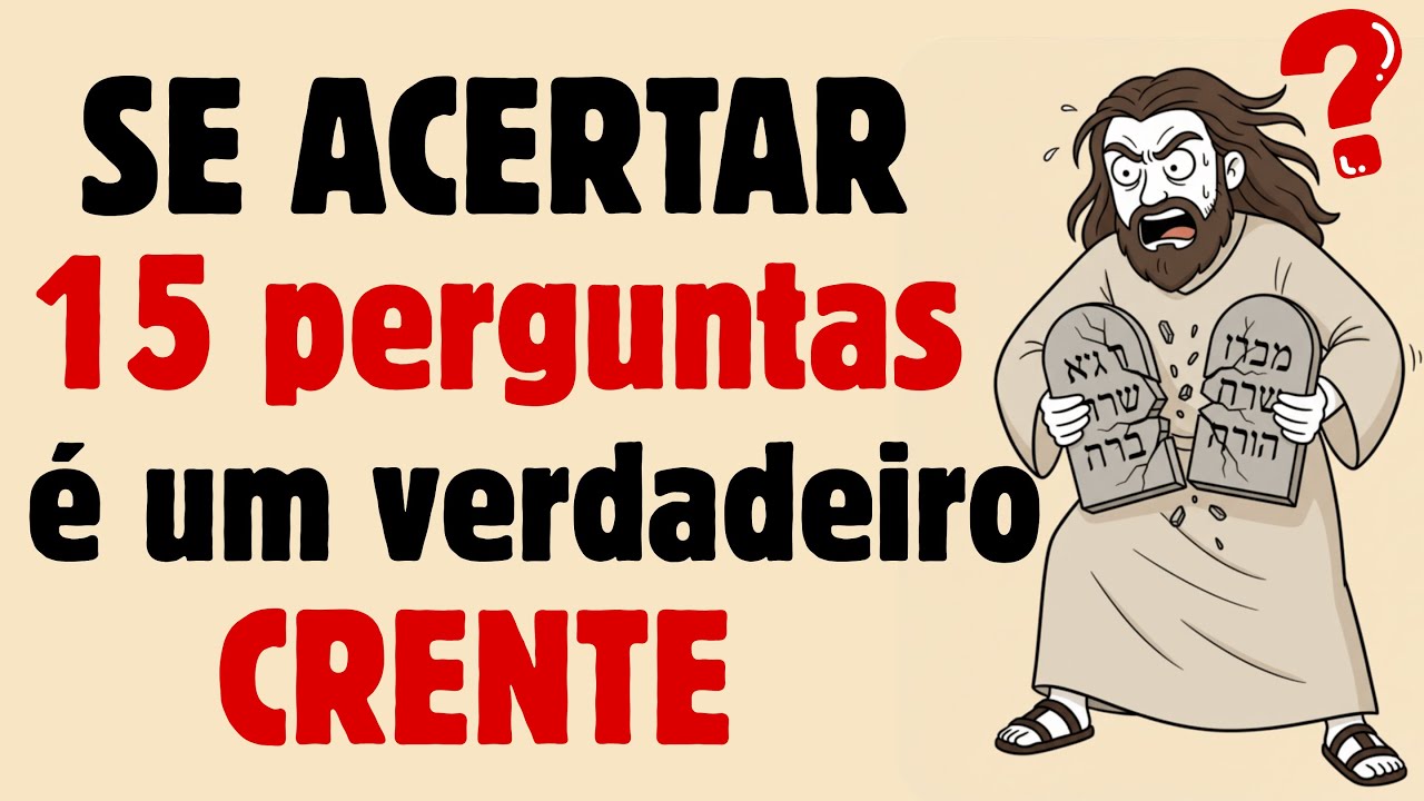 📖 15 Perguntas Bíblicas Difíceis 😱 Poucos Conseguem Acertar Todas! Desafio para Verdadeiros Experts🔥