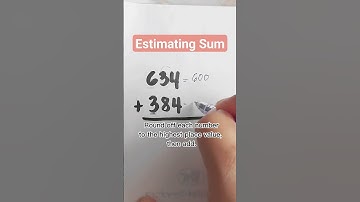 Estimating Sum #math #multiplication #shorts