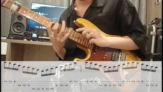 Michael Romeo Style Guitar Tapping Exercise with tabs