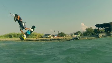 Back-roll darkslide back-roll kitesurfing trick