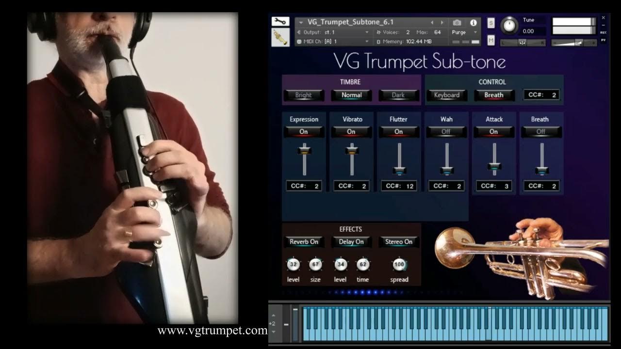 Roland Aerophone AE30 Pro and Trumpet Subtone Sample library for NI