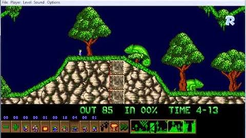 Lemmini - Lemmings Custom Level - Nightmare Forest