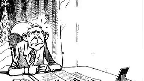 WAR ON TERROR Animated Editorial Cartoon