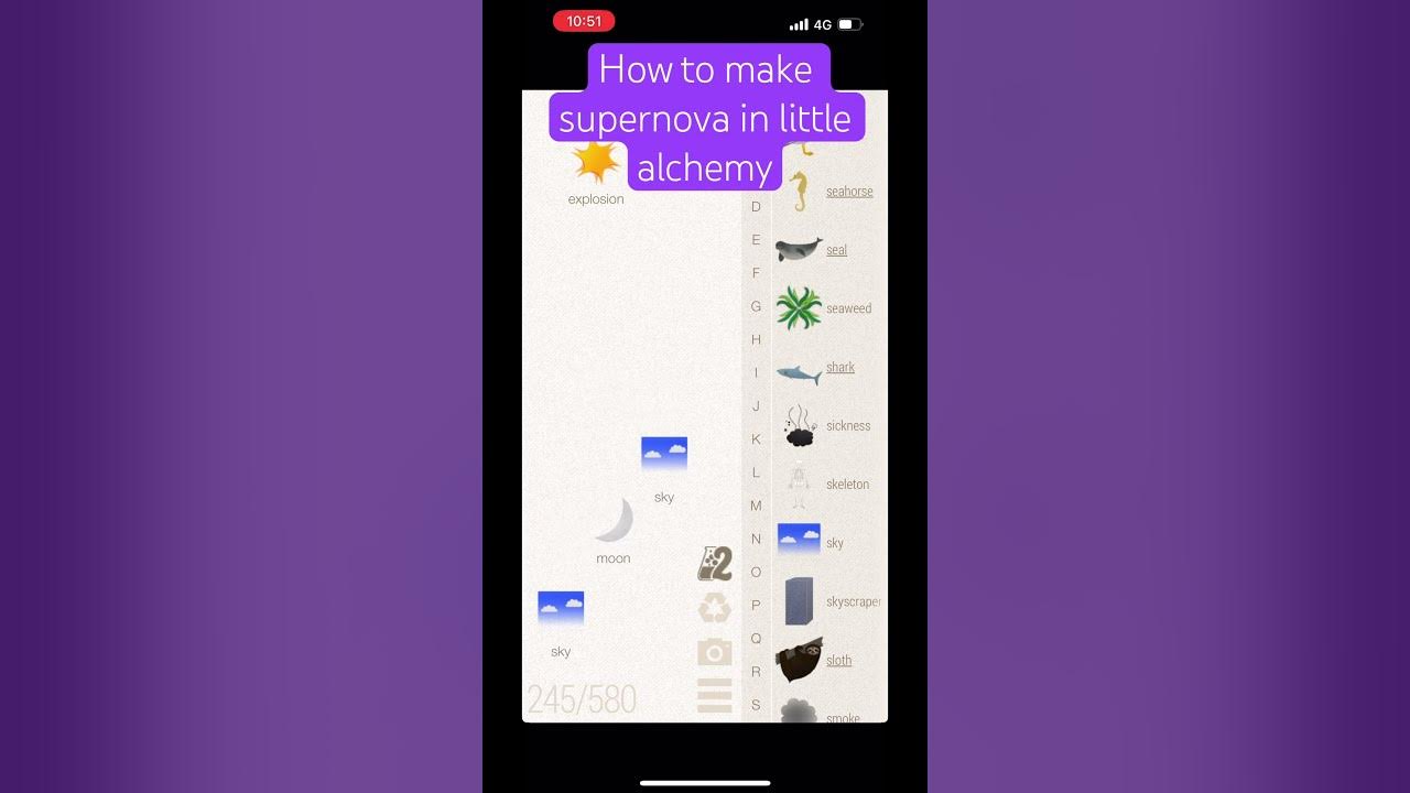 How to make supernova in little alchemy YouTube