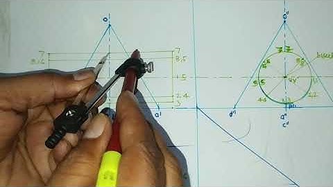 Lecture 7 (Part 1) MWM Unit-2 Intersection of Solids Vertical Cone Horizontal