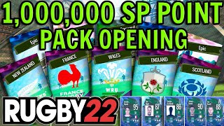 1 MILLION SP Point Pack Opening - Rugby 22 - Gameplay and Commentary - World 1st? Pack System Review