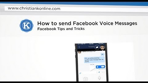 How to use Facebook voice messages
