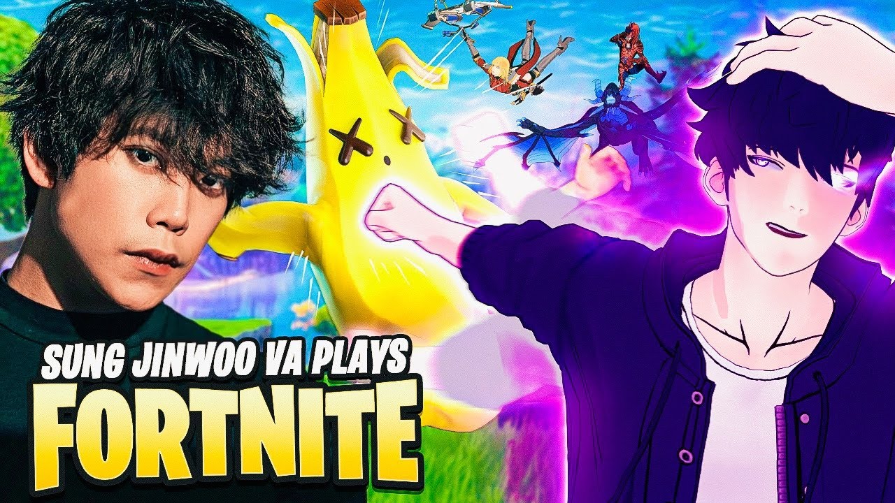 Sung Jinwoo VOICE ACTOR Plays FORTNITE | SOLO LEVELING