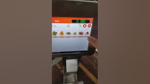 Touch screen Barcode scale