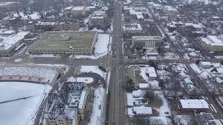 Kansas State University Old Stadium - Drone Footage in the Winter