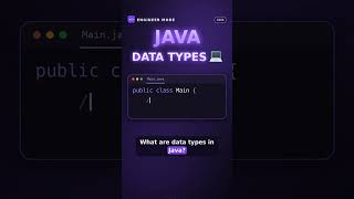 Java Data Types Explained in 30 Seconds 💻 | Day 6 #Shorts