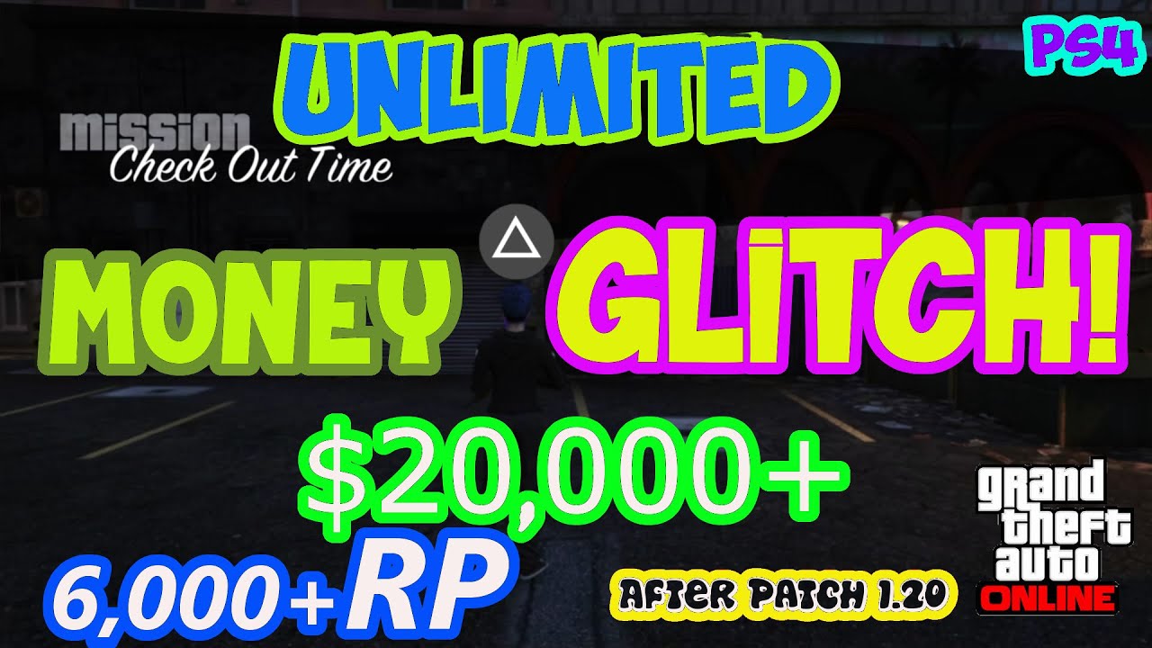 GTA 5 Online PS4 - UNLIMITED- SOLO - Money Glitch - After Patch 1.26 - 20,000+ - 6,000+ RP -