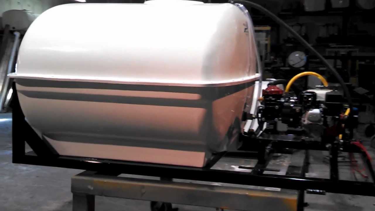 Lawn Care Sprayer -  500 Gallon Fiberglass Tank - Flat Bed Truck - River Bend Industries