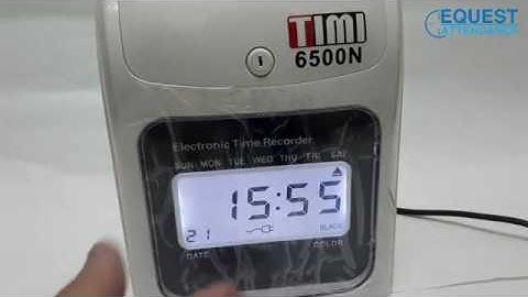 TIMI 6500N Punch Card Machine How to Time Setting | Cara Set Masa | Timi Malaysia