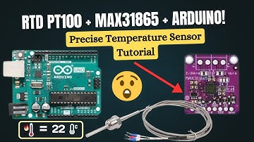RTD PT100 Temperature Sensor with MAX31865 & Arduino | Precise Temperature Measurement Tutorial
