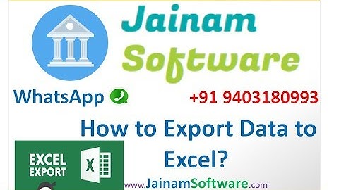 02 How to export data to excel?| Jainam Software