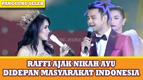 KAGET !! RAFFI AHMAD NGAJAK NIKAH AYU TING TING DI HADAPAN MASYARAKAT INDONESIA - PANGGUNG SELEB