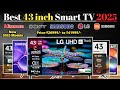Best 43 inch 4K TV 2025🔥Top 5 Best 43 inch LED TV 2025🔥Best 43 inch QLED TV 2025