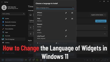 How to Change the Language of Widgets in Windows 11 (Guide)