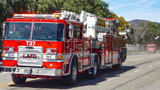 LAFD Light Force 37 Responding