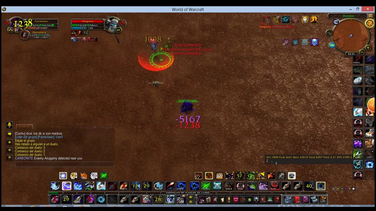 Caza vs Dk escarcha - Wow Colombia