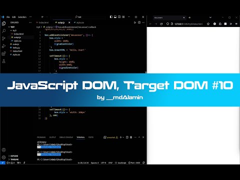 JavaScript DOM, Target DOM #10