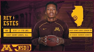 Rey Estes Highlights: 2017 Gopher Football Signing Day