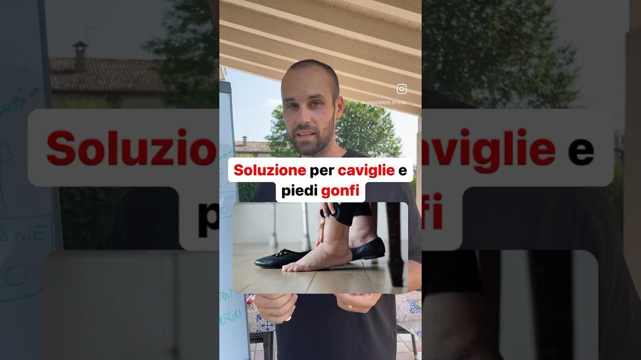 La soluzione al problema di Caviglie e Piedi gonfi. Trovi un video sul mio canale YouTube