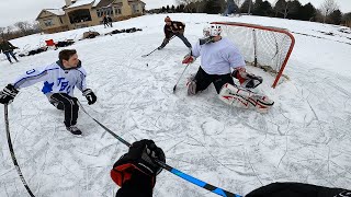 OUT ON THE POND *GOPRO HOCKEY*