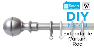 How To Install An Extendable Curtain Rod