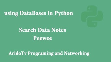 Using DataBase in Python Peewee Create Search Data Function