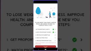 ProportionFit App demonstration for NEW USERS screenshot 1