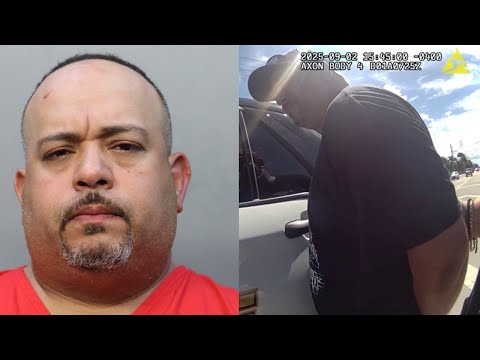 Video shows arrest of Homestead officer accused of DUI in Florida City rollover crash