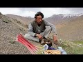 Living the village lifestyle in afghanistan  mountain rhubarb picking