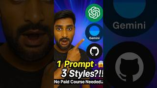 1 Prompt = 3 Results 😱 | ChatGPT vs Gemini vs Grok Ai| AI Tools Comparison 🔥”  #aitools #shorts
