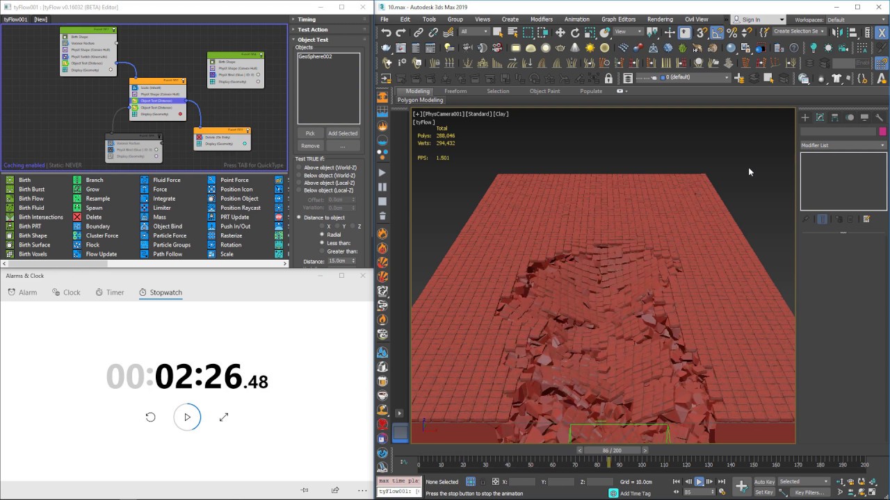 TyFlow 3Ds Max | Speed test - YouTube