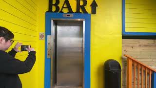 Unknown Hydraulic Elevator at Bad Monkey Restaurant Ocean City Maryland with Becca