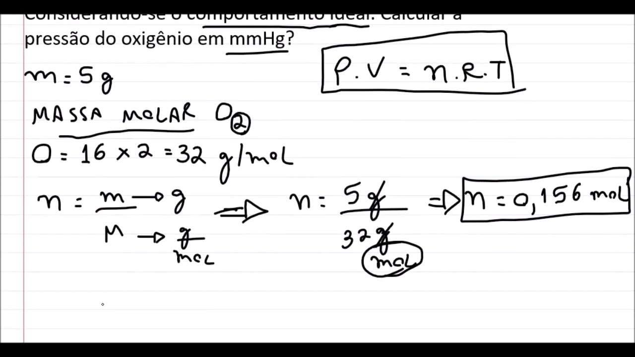 Calcule A Press o Em MmHg Por Meio Da F rmula PV nRT YouTube Calcule A Press o Em MmHg Por Meio Da F rmula PV nRT YouTube