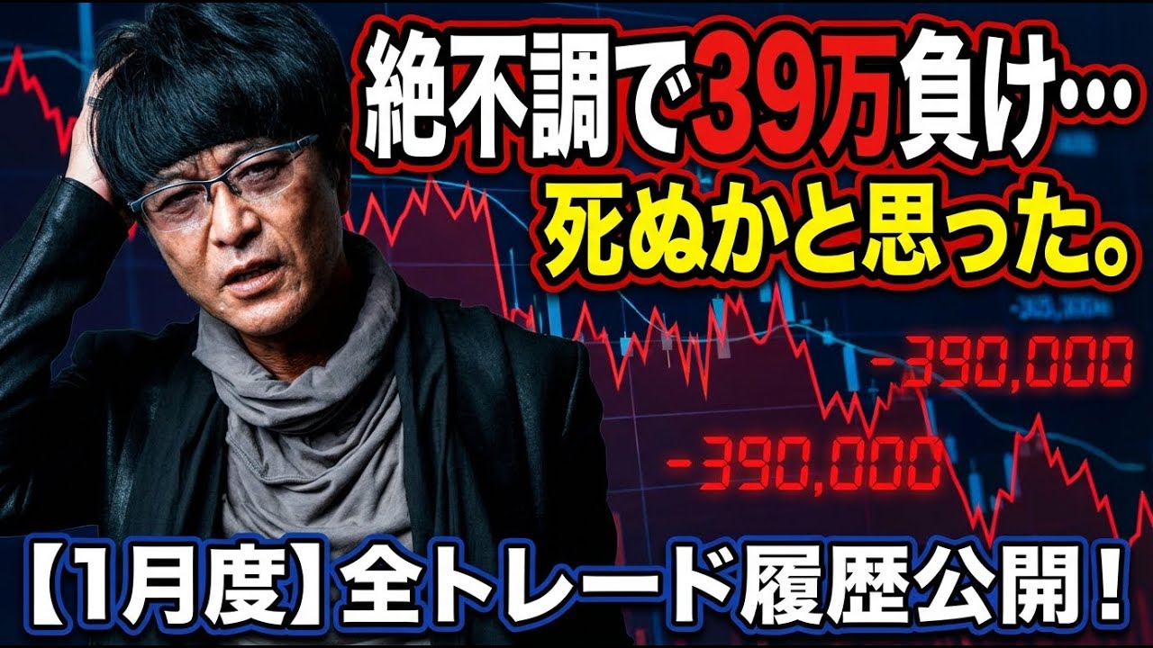 ［FX］1月度の全トレード履歴を公開！ただし体調不良でトレードも絶不調（苦笑）2026年1月29日※欧州時間トレード