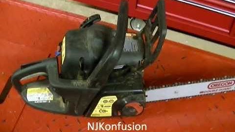 Spark Plug Location and Type for 18 inch 42cc Craftsman Chainsaw 358350990