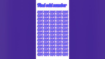 Test your Observation Skills with this FAST number game #shorts